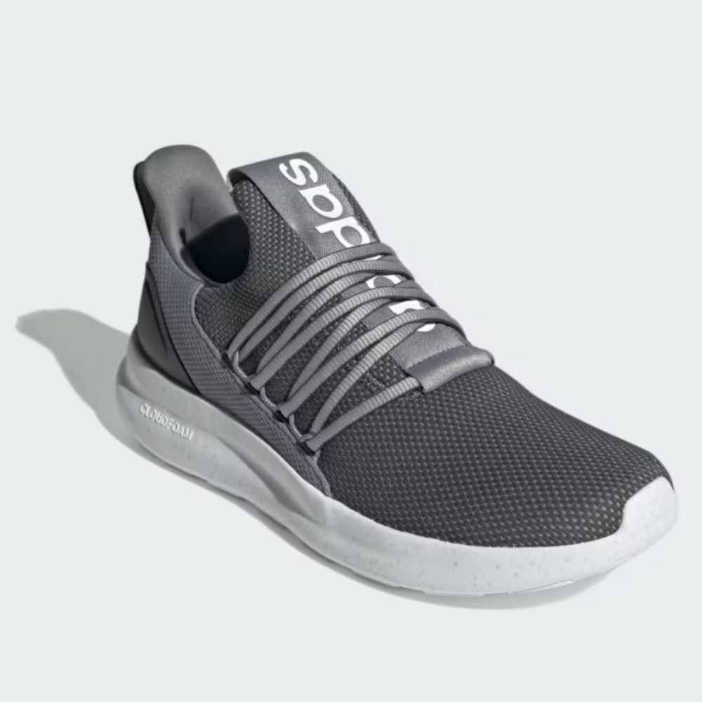 Adidas Grey And White Men's Lite Racer Adapt 7.0 Sneakers